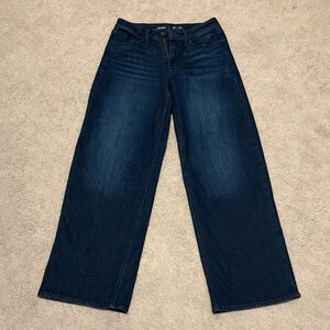 Old Navy Wide-Leg Jeans in Dark Blue Wash